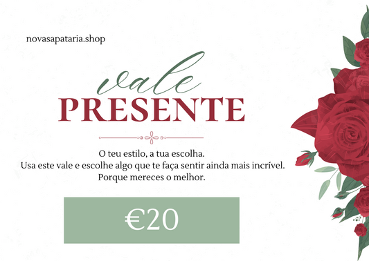 Cartão de Oferta Nova Sapataria